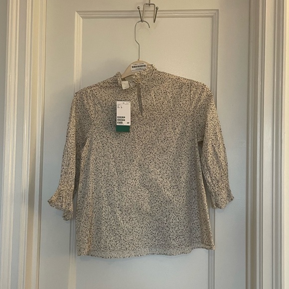 H&M Ruffled Cotton Blouse - Picture 3 of 5